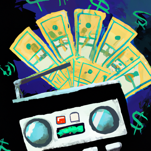 Una radio por streaming rodeada de dólares y seguidores.