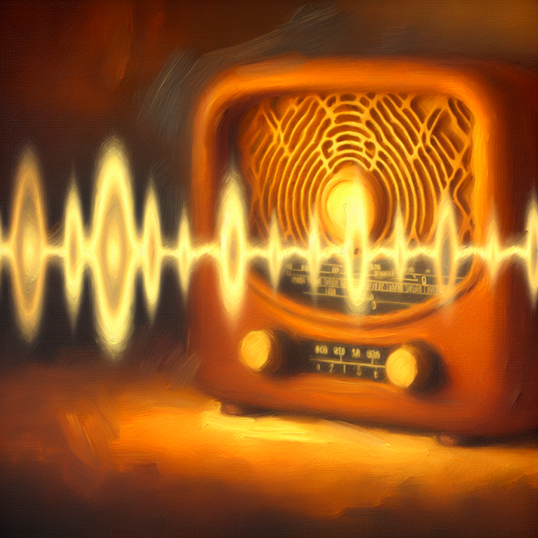 Radio antigua iluminada ondas sonoras vi 1024x1024 83127417 600x600